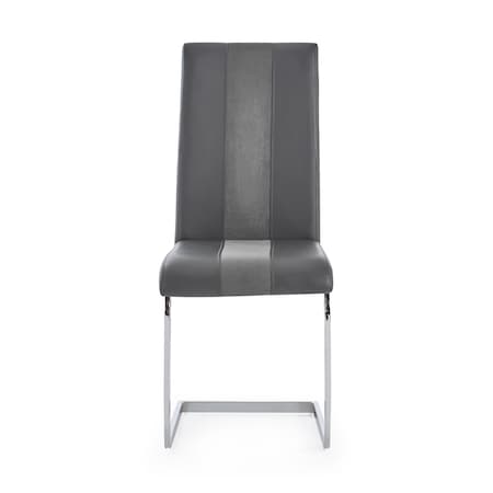 Global Furniture Usa Contemporary Fabric, PU D915 Grey Dining Chair 960
